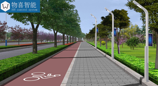 物喜智慧路燈桿